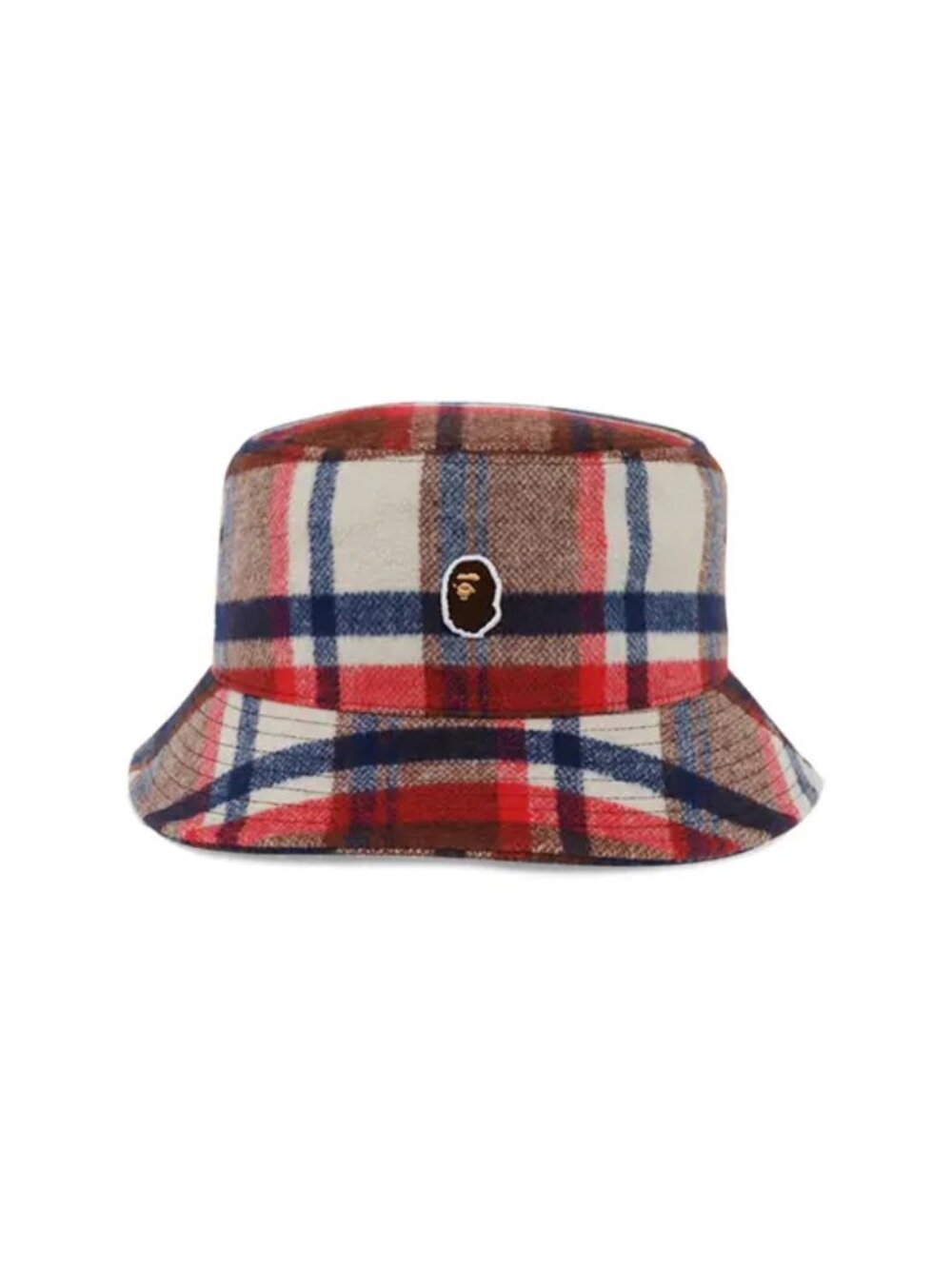 BAPE Bucket Hat Plaid Excellent Condition Mens Unisex Size Large